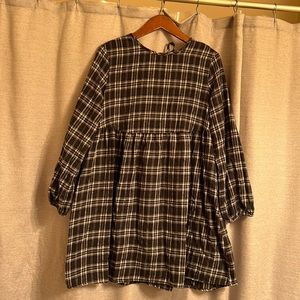 Flannel Oversize Fall Dress